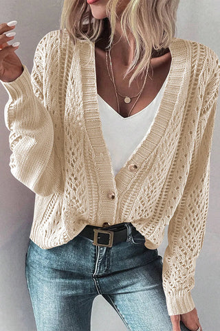 Button Up Long Sleeve Cardigan