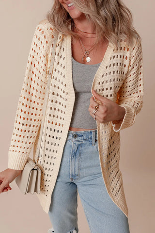 Open Front Long Sleeve Cardigan