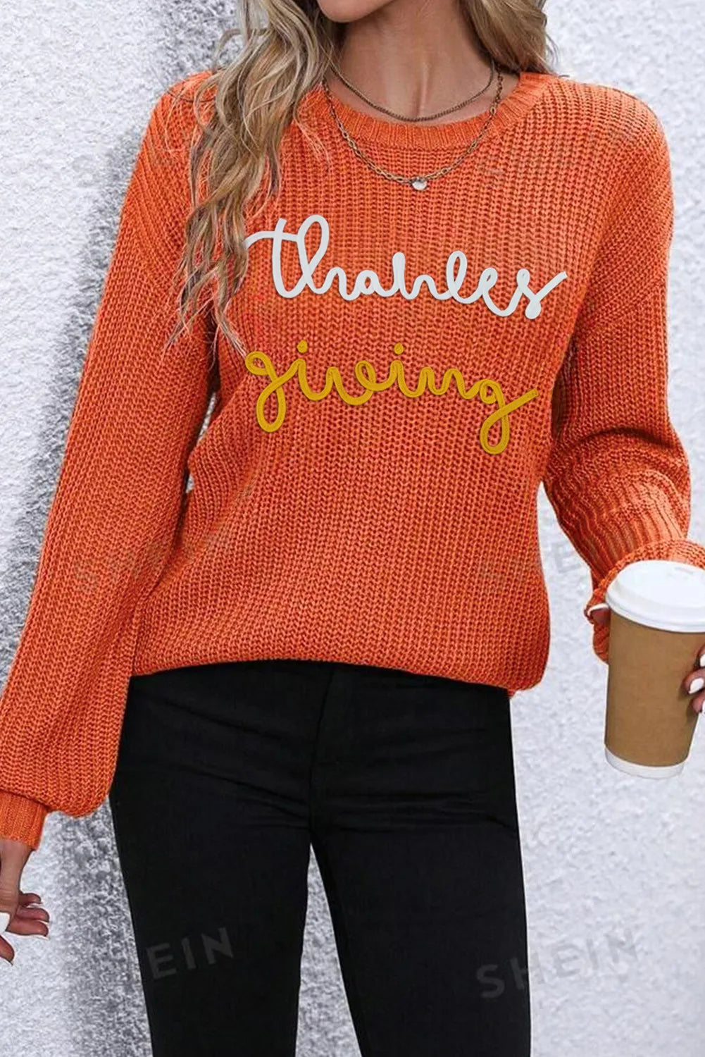 Round Neck Long Sleeve Sweater