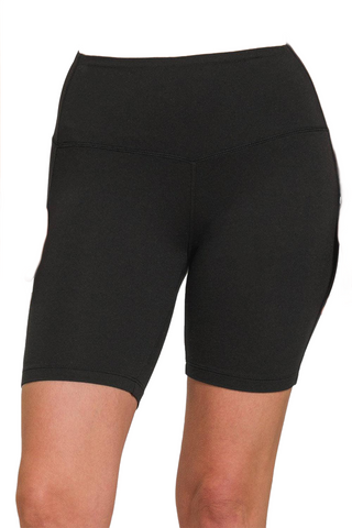 High Waist Active Shorts