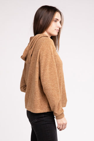 Hooded Brushed Mélange HACCP Sweater