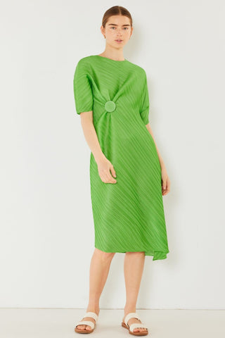 Swim Pleated  Sleeve Dress