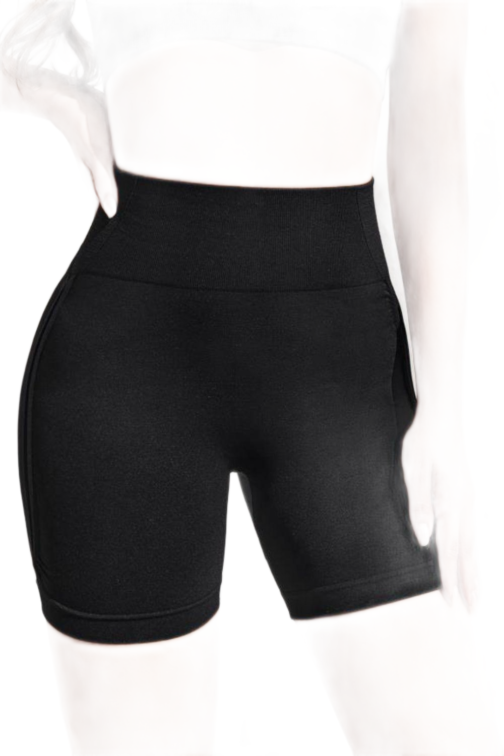 Slim Fit High Waistband Active Shorts