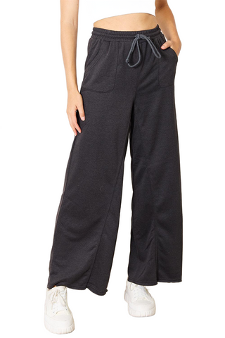 Wide Leg Pocketed Pants