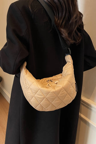 Quilted Adjustable Strap Cross body Bag