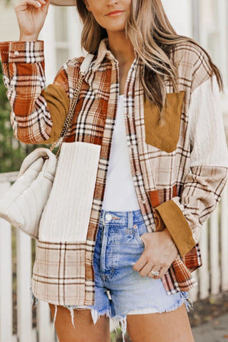 Plaid Button Up Long Sleeve Shacked