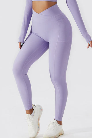 Crossover Waist Active Leggings