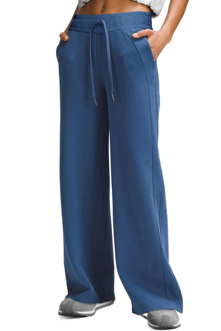 Drawstring Wide Leg Active Pants