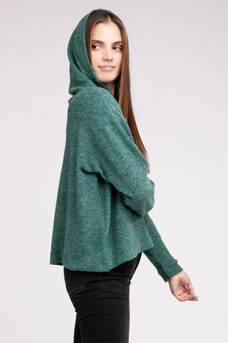 Hooded Brushed Mélange HACCP Sweater