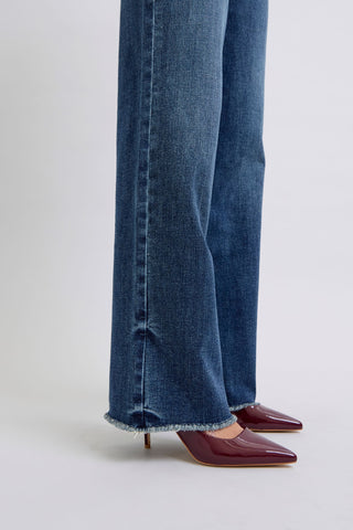 Judy Blue Full Size Raw Hem Mid-Rise Jeans