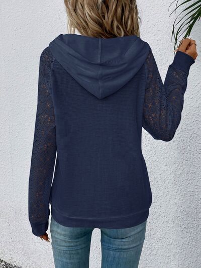 Waffle Lace Hoodie