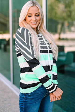 Striped Detail Hoodie