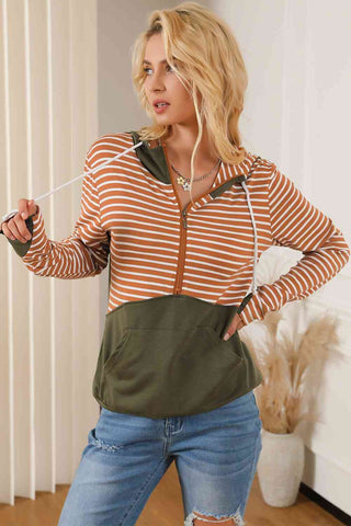 Striped Block Hoodie Hoodies For All Kind