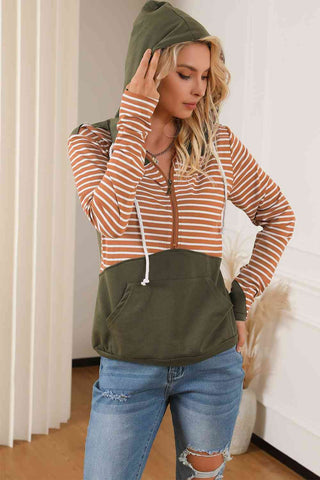 Striped Block Hoodie Hoodies For All Kind