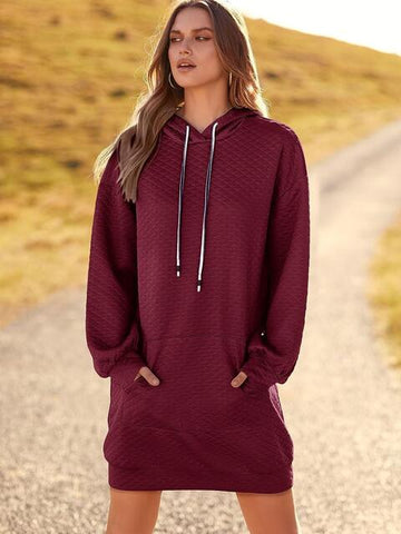 Textured Tunic Hoodie Hoodies For All Kind