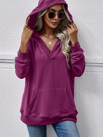 V-Neck Drop Hoodie Hoodies For All Kind