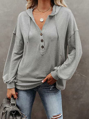 V-Neck Lounge Hoodie Hoodies For All Kind