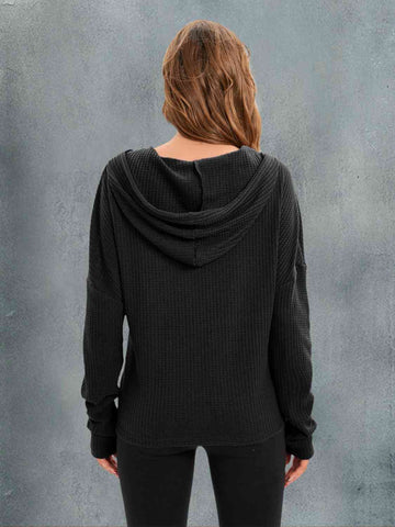 Waffle Knit Hoodie Hoodies For All Kind