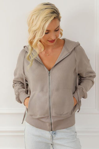 Zip Cropped Hoodie Hoodies For All Kind