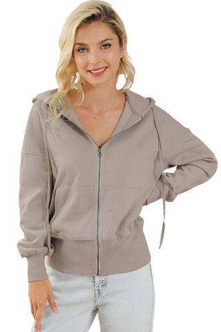 Zip Cropped Hoodie Hoodies For All Kind