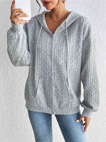 Zip-Up Long Sleeve Hoodie Hoodies For All Kind