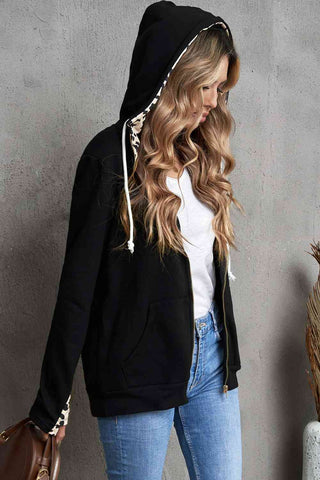 Zip Up Thumbhole Jacket - Zip Up Thumbhole Jacket - Hoodies For All Kind -  - All Female Kind - Trendsi - Hoodies For All Kind - 100100613410122 - 100100613410122