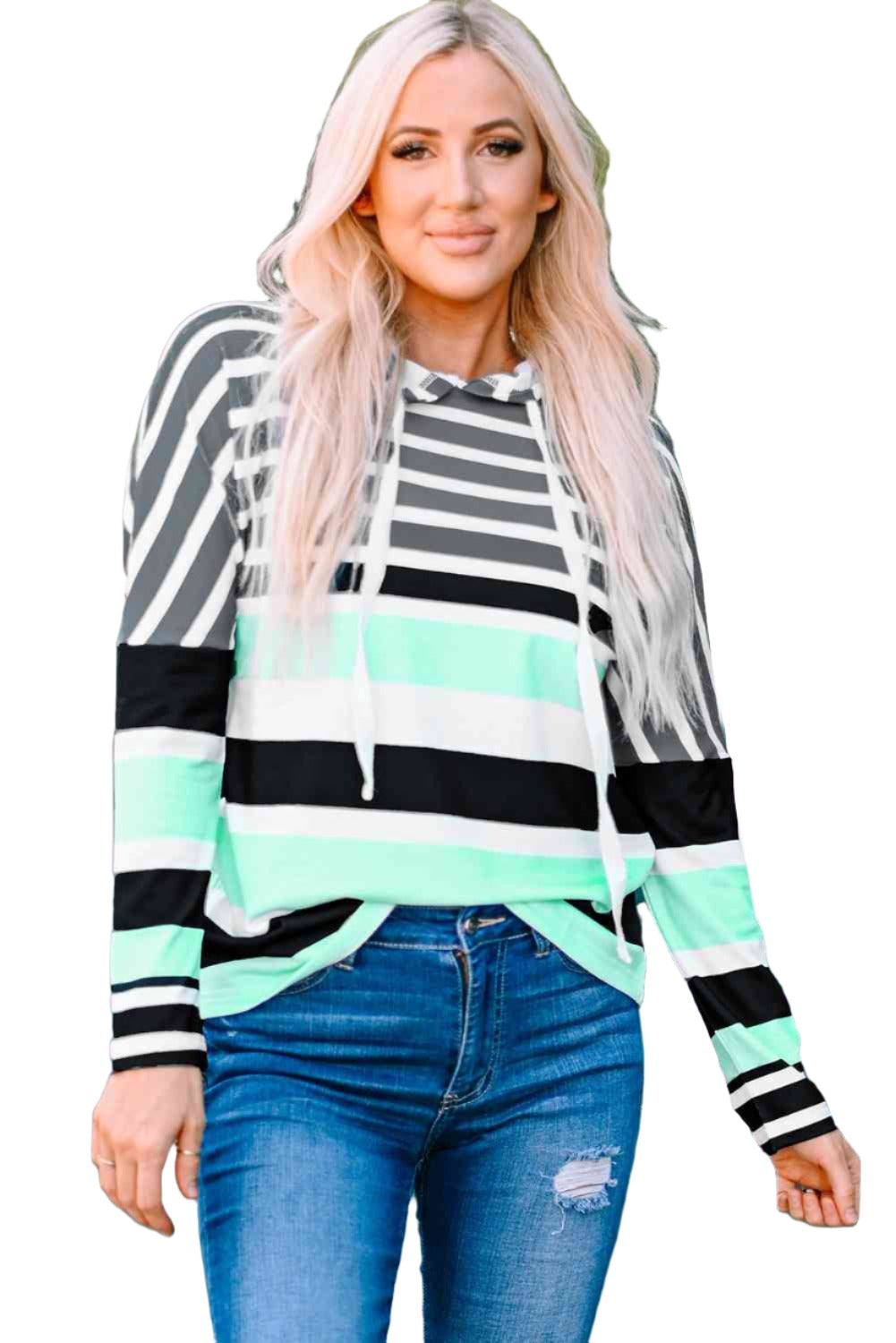 Striped Detail Hoodie